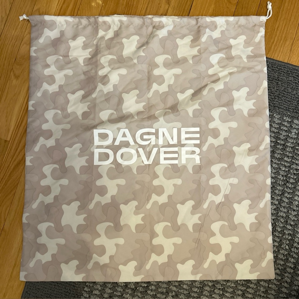 DAGNE DOVER Camouflage Logo Drawstring XL Dust Bag 26” X 25”